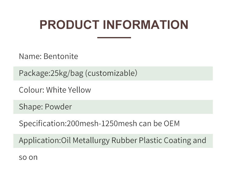 factory Raw Bentonite /raw bentonite price/ sodium bentonite powder